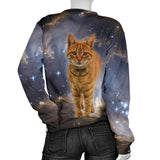 Galaxy Cat Womens Sweater