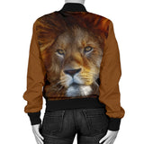 Lion Face Womens Bomber Jacket