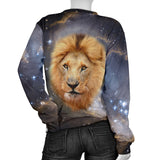 Galaxy Lion Womens Sweater