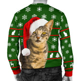 Santa Tabby Mens Christmas Sweater