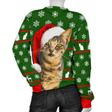 Santa Tabby Women's Christmas Sweater