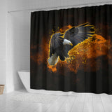 Eagle Burst - Shower Curtain