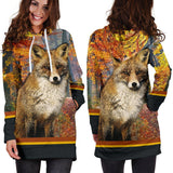 Fall Fox Hoodie Dress
