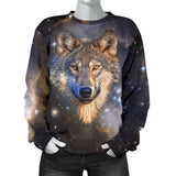 Galaxy Wolf Womens Sweater