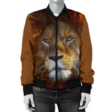 Lion Face Womens Bomber Jacket
