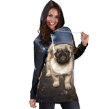 Galaxy Pug Hoodie Dress