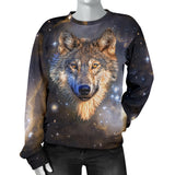 Galaxy Wolf Womens Sweater