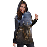 Galaxy Goat Hoodie Dress
