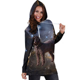 Galaxy Poodle Hoodie Dress