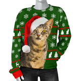 Santa Tabby Women's Christmas Sweater