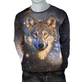 Galaxy Wolf Mens Sweater