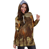 Stampeding Horses Hoodie Dress