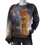Galaxy Cat Womens Sweater
