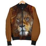 Lion Face Womens Bomber Jacket