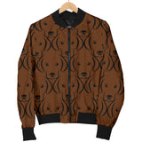 Chocolate Lab Womens Bomber Jacket