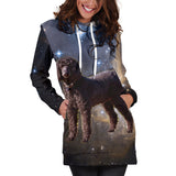 Galaxy Poodle Hoodie Dress