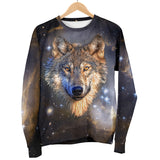 Galaxy Wolf Womens Sweater