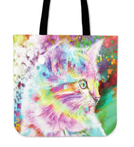 Rainbow Kitten - Cloth Tote Bag